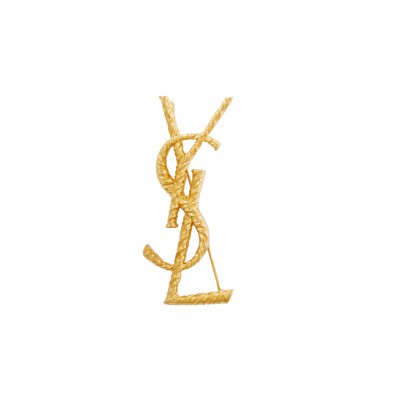 YSL SAINT LAURENT GOLD-TONE BROOCH  652410Y15008060